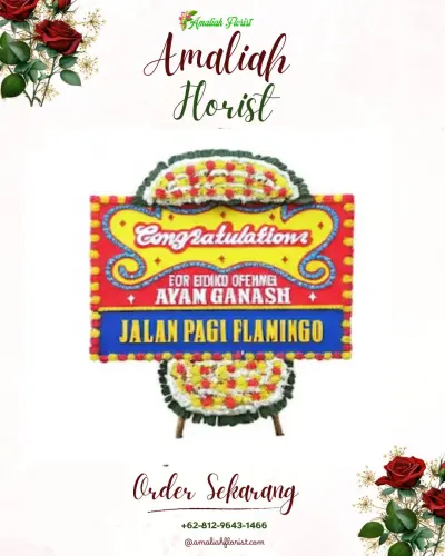 Bunga Papan Congratulation di Gunungkaramat